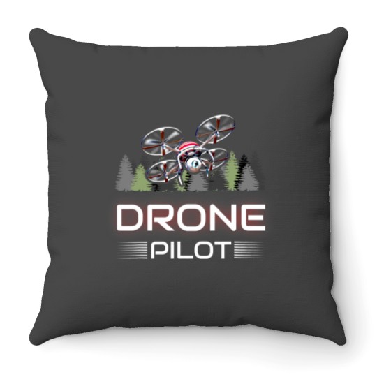 Discover Drone Pilot 2Quadcopter racing camera drone Throw Pillows