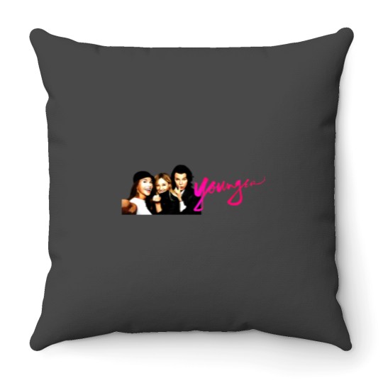 Discover Younger White Coffee Mug Throw Pillows