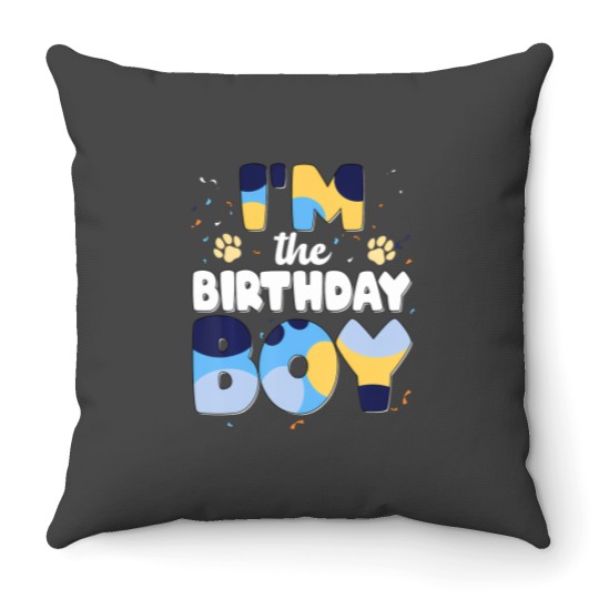 Discover Im The Birthday Boy Dog Family Matching Throw Pillows