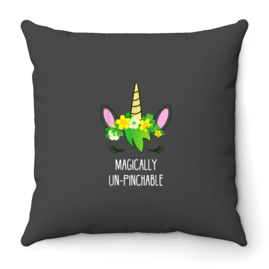 Discover St Patricks Day Unicorn Shirt Lepricorn Throw Pillows