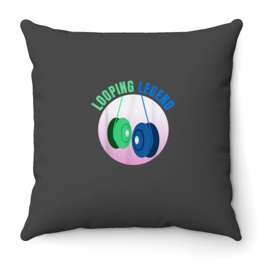 Discover Looping Legend 2A Yo Yo Cool YoYo Throw Pillows