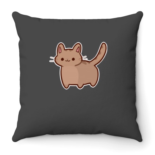 Discover loaf cat Throw Pillows