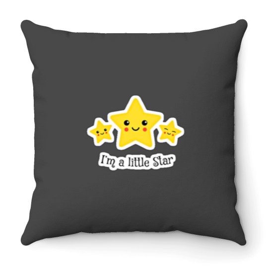 Discover i'm a little star Throw Pillows