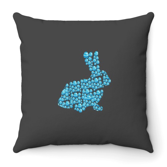 Discover Kids Bunny Easter Egg Pattern Cute Rabbit Boys Girls Throw Pillows