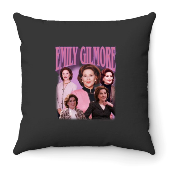 Discover Vintage Bootleg Inspired Throw Pillows | Emily Gilmore Kelly Bishop Inspired Vintage Homage Classic Graphic