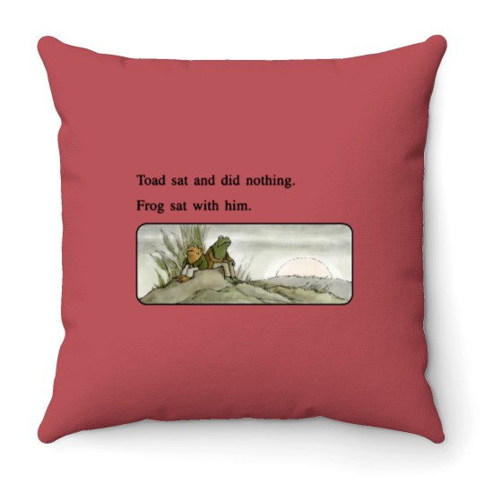 Discover Frog And Toad Throw Pillows, meme Cottagecore Aesthetic, Gift for friend
