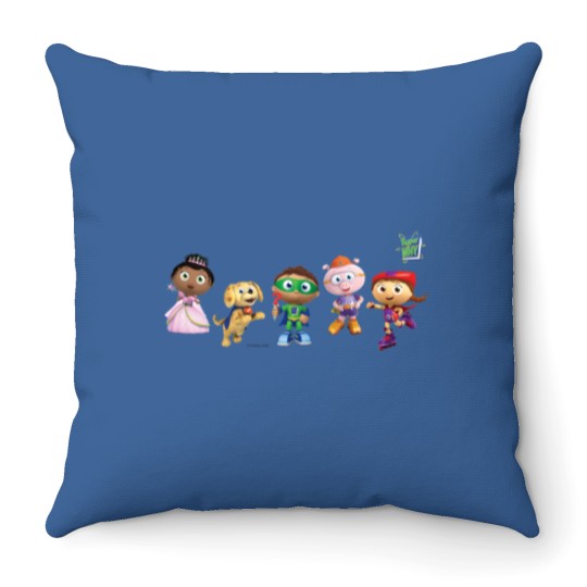Discover Super WHY! Super Readers GroupSuper WHY! Super Readers Group Throw Pillows