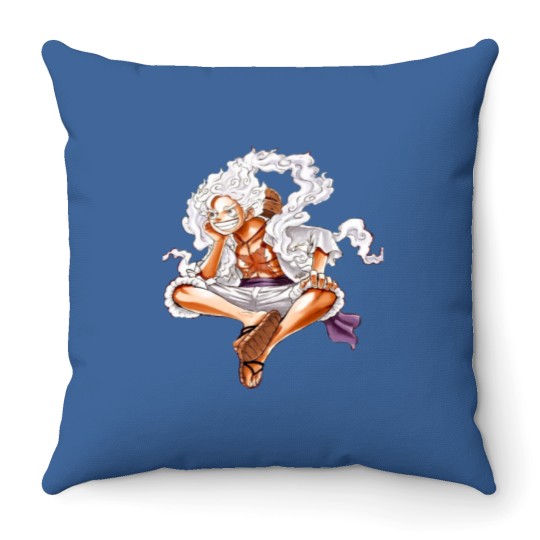 Discover luffy gear 5 (27)luffy gear 5 (27) Throw Pillows