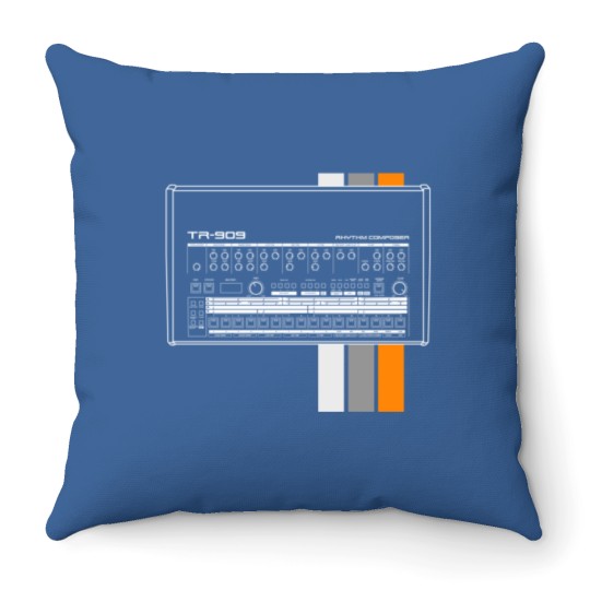 Discover TR 909 Dark Background Throw Pillows