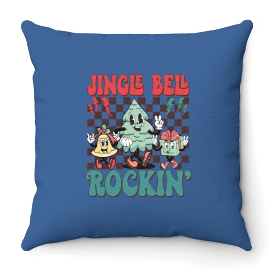Discover Jingle Bell Rockin Throw Pillows,Its The Most Wonderful Time Of The Year