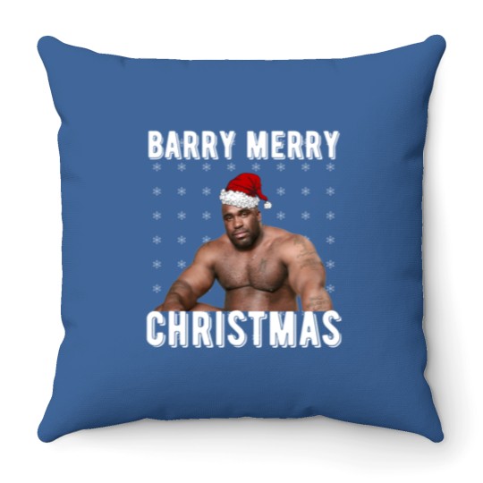 Discover Barry Merry Christmas Throw Pillows