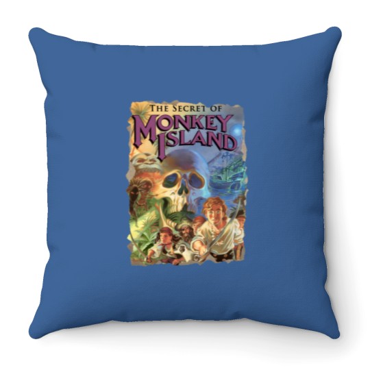 Discover The Secret of Monkey Island Throw Pillows