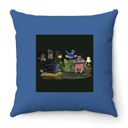 Discover Sly Cooper Throw Pillows