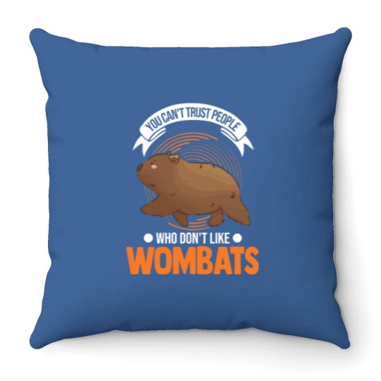 Discover Wombat Australian Wombat Throw Pillows