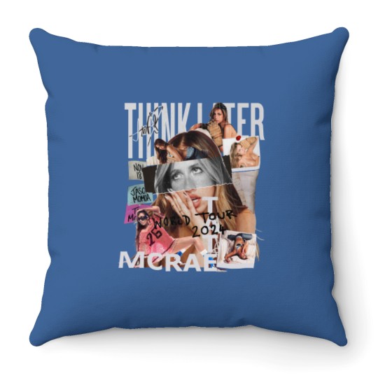Discover Tate McRae The Think Later World Tour 2024 Tour Throw Pillows