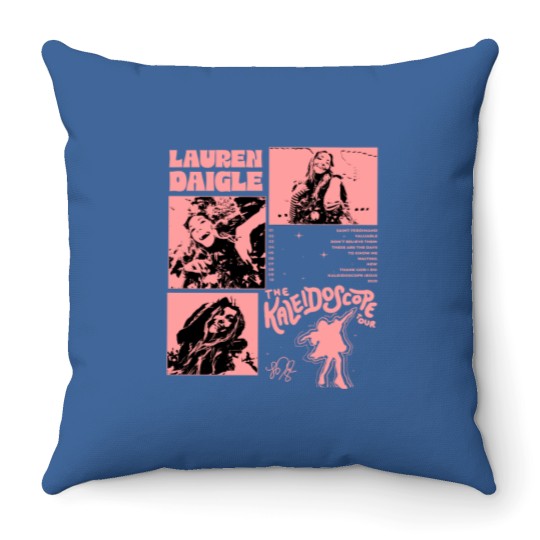 Discover Lauren Album Daigle 2023 Tour, The Kaleidoscope Tour 2023 Throw Pillows