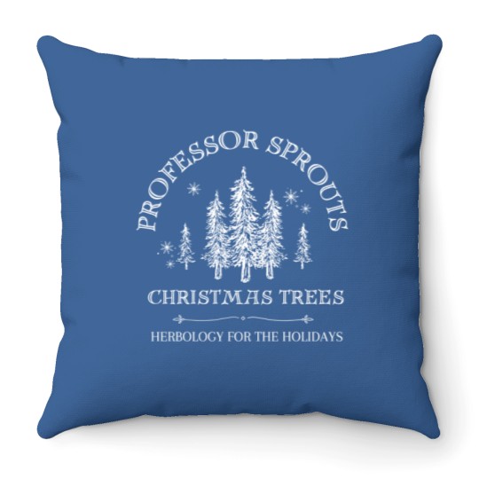 Discover Professor Sprout Christmas Throw Pillows