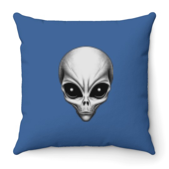 Discover Alien face Throw Pillows