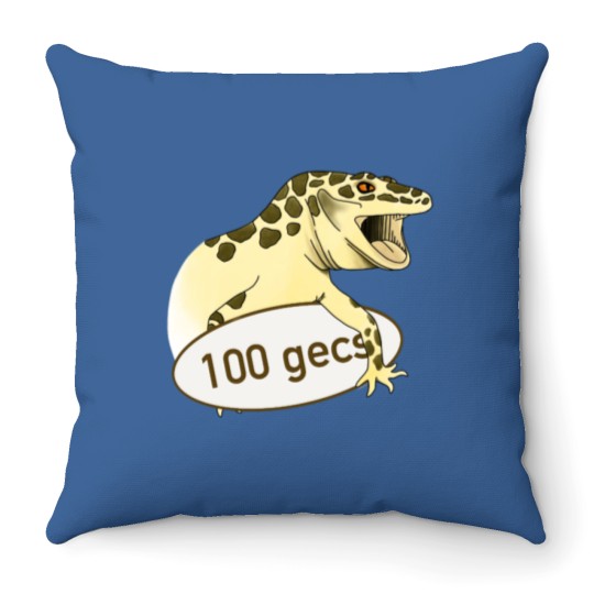 Discover 100 Gecs Gecko Throw Pillows