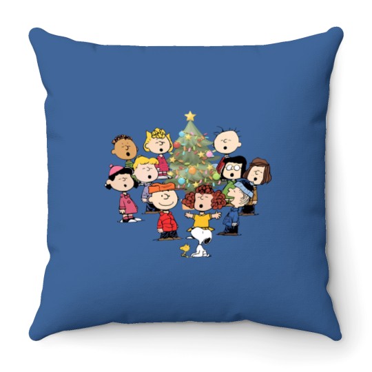 Discover Snoopy Christmas Tree Throw Pillows, Snoopy And Woodstock Christmas