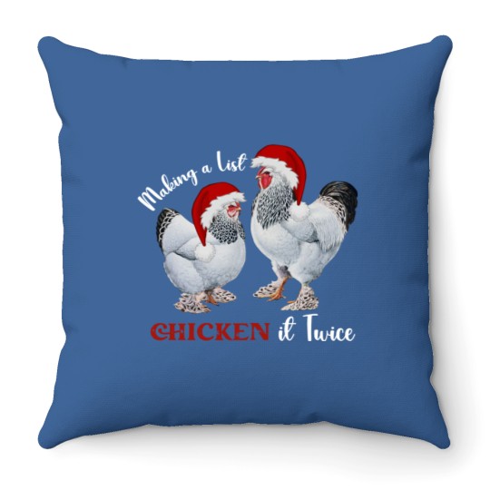 Discover Funny Christmas Chicken Throw Pillows