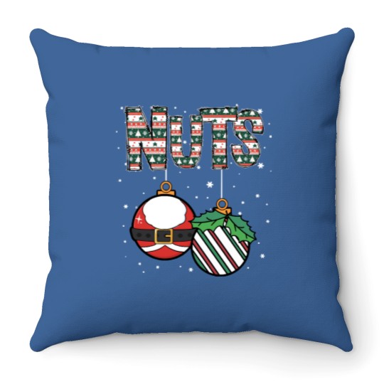 Discover Chest Nuts Christmas Couples Matching Funny Chest And Nuts Christmas Couples Matching Pajamas Throw Pillows