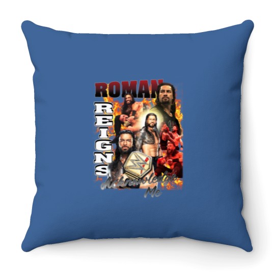 Discover Roman Reigns Acknowledge Me Unisex Softstyle Throw Pillows, Roman Reigns Unisex Throw Pillows