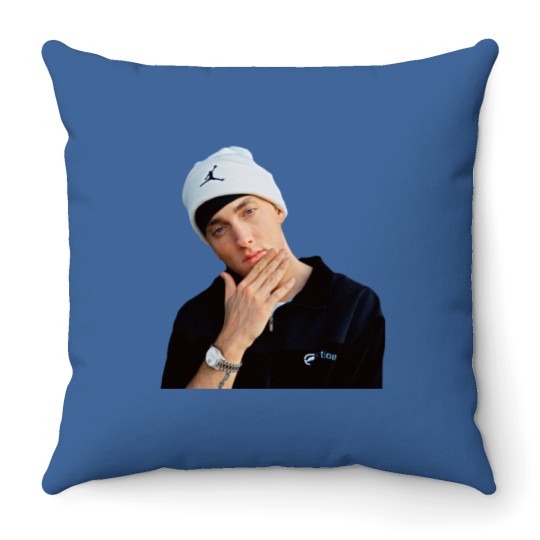 Discover Eminem Portrait Throw Pillows
