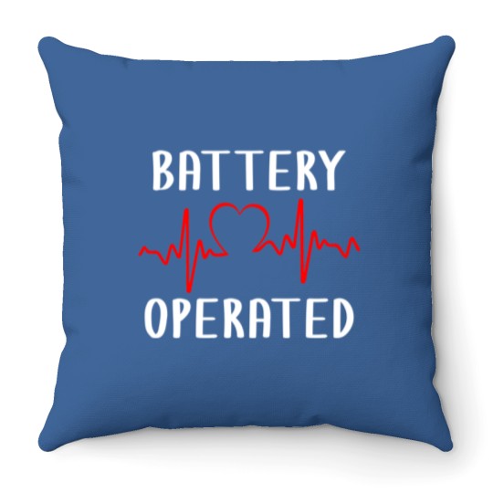 Discover Battery Operated Heartbeat Pace Maker Living With an Implantable Cardioverter Defibrillator Throw Pillows