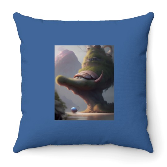 Discover Fantasy landscape Fantasy landscape Throw Pillows