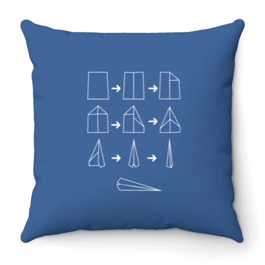 Discover Paper plane paper plane crafting instructions Throw Pillows