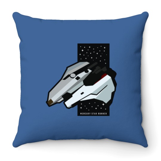 Discover Mercury Star Runner Throw Pillows