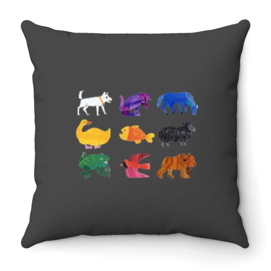 Discover Eric Carle Animals Throw Pillows