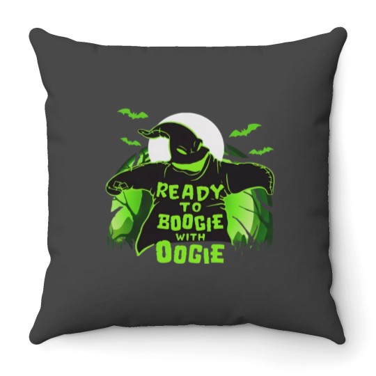 Discover Nightmare Before Christmas Boogie with Oogie Halloween Throw Pillows