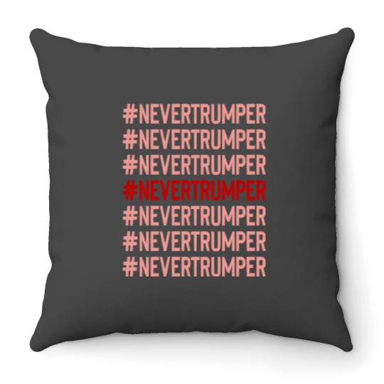 Discover never trumper Throw Pillows Throw Pillows