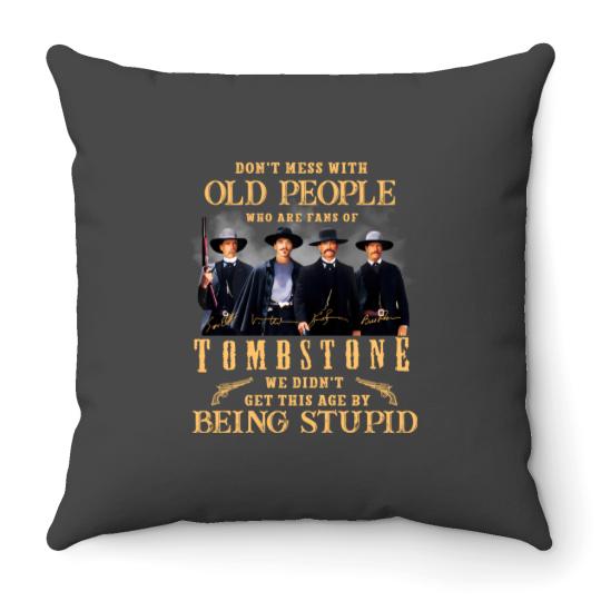 Discover Tombstone Movie Throw Pillows, Vintage Tombstone Graphic