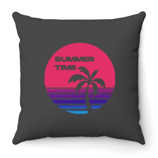 Discover Summertime Throw Pillows