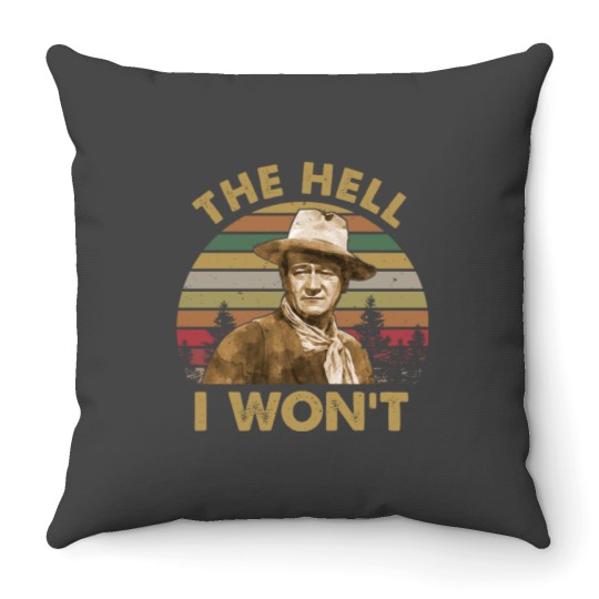 Discover John Wayne Vintage Throw Pillow