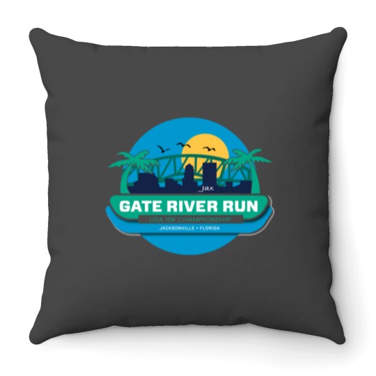 Discover Gate River Run Throw Pillows