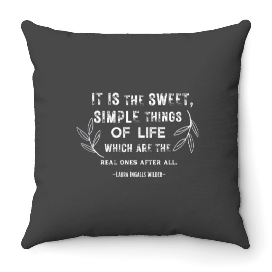Discover Little House on the Prairie Throw Pillows Laura Ingalls Wilder Quote Throw Pillows
