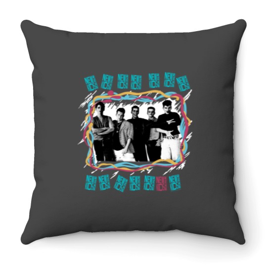 Discover NK on The Block Throw Pillows, NKOT Block 2024 Concert Throw Pillows
