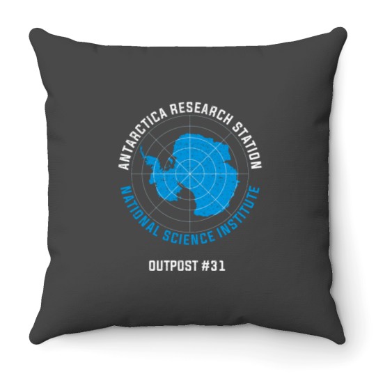 Discover Antartica Research Station Throw Pillows