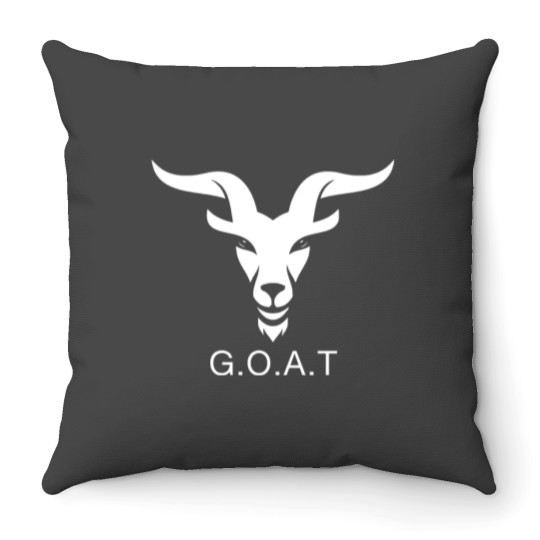 Discover G.O.A.T Throw Pillow for Greatest of All Time Fans
