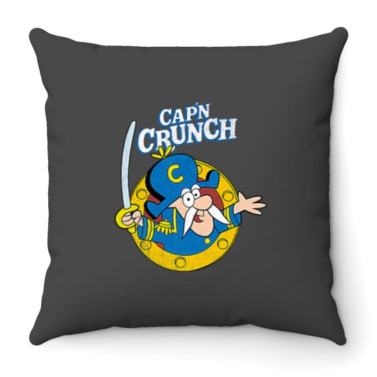 Discover Vintage Crunch Cereal Throw Pillows Throw Pillows