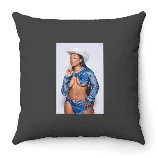 Discover Megan Thee Stallion Throw Pillows, Megan Thee Stallion Summer 2024 Tour Throw Pillows