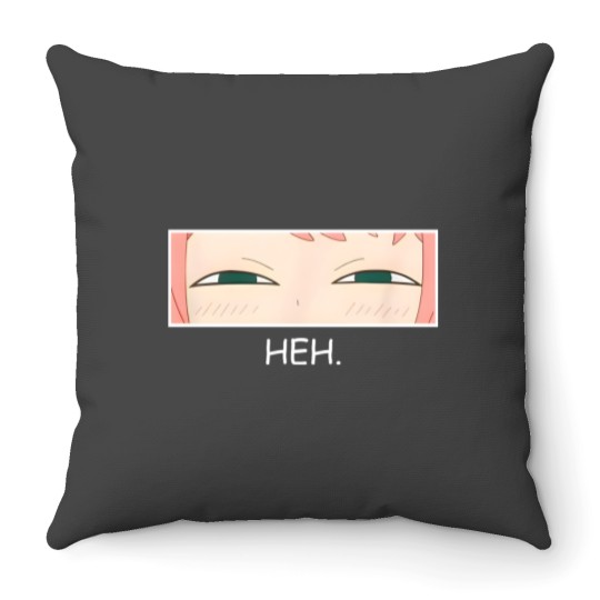 Discover Emotion Heh Cute Anya Funny Throw Pillows