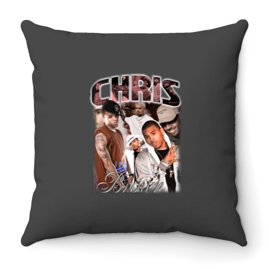 Discover Vintage Chris Brown Throw Pillows