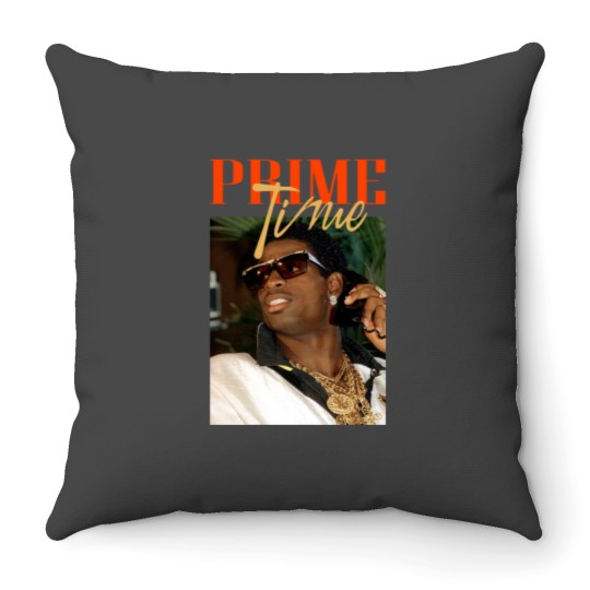 Discover Deion sport Sanders - Prime Time Throw Pillows