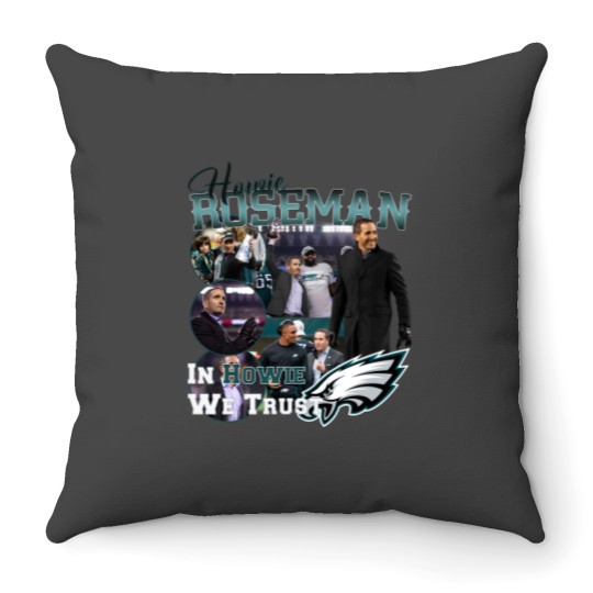Discover Howie Roseman "In Howie We Trust" Throw Pillows