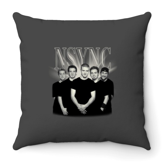 Discover Vintage Y2K NSYNC Throw Pillow